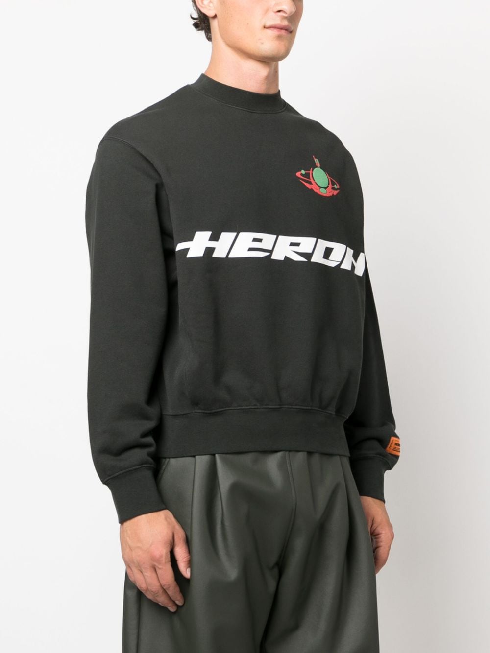 Heron Preston logo-tape Active Cropped Top - Farfetch