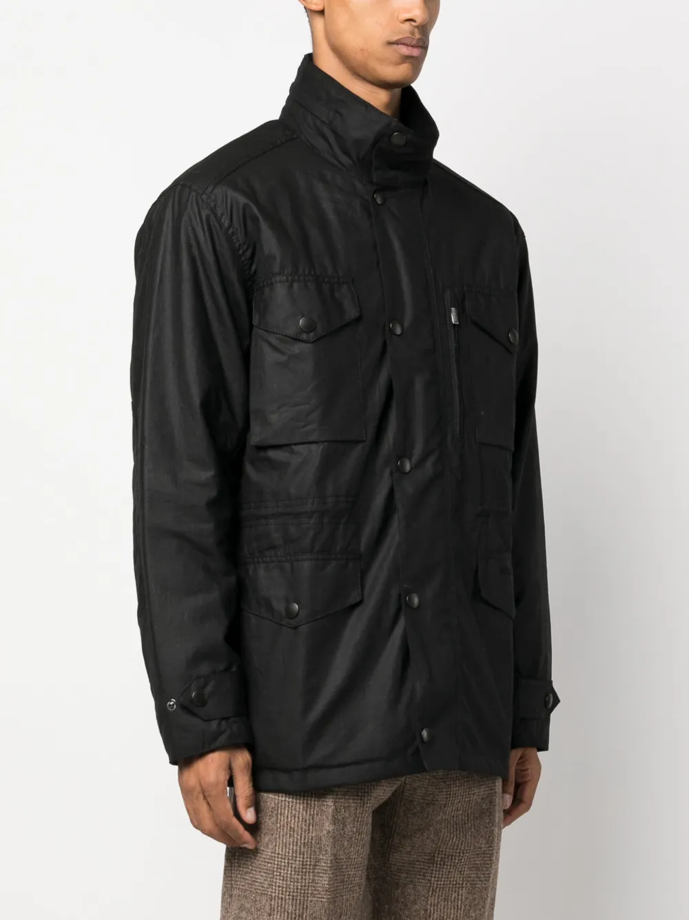  Barbour Sapper Wax-finish Jacket - Black 