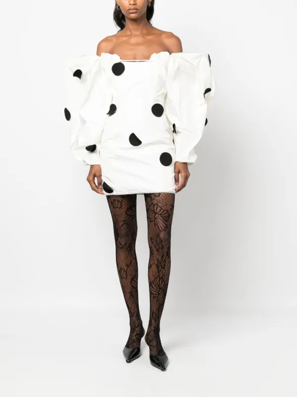 JACQUEMUS ラロフファウォラフレアハルタトレス 【関税込】 Jacquemus La Robe Taffetas Minidress | White | FARFETCH