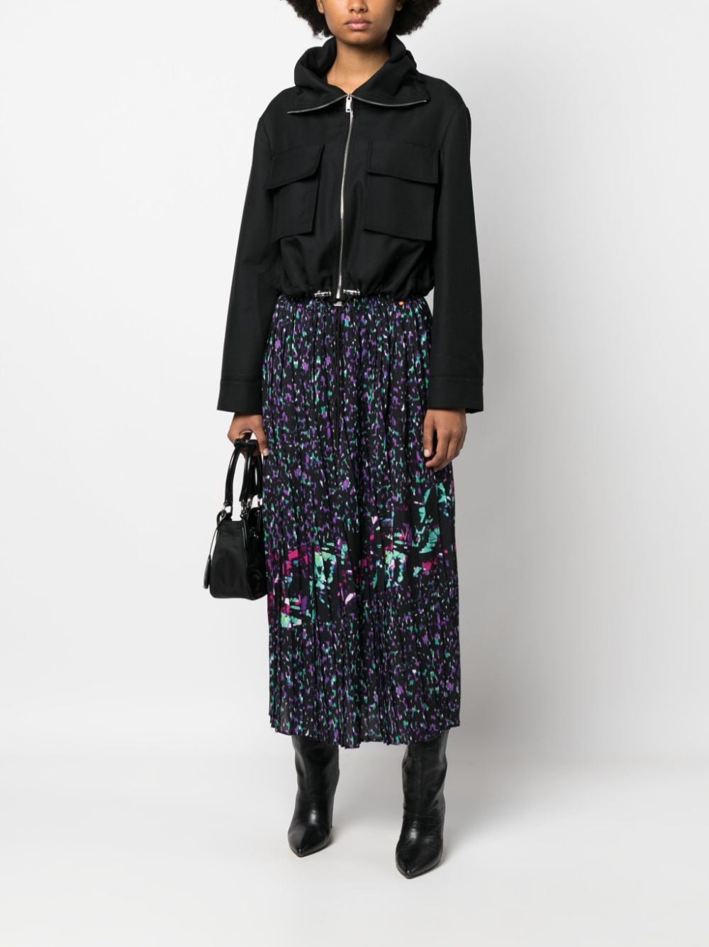 Image 2 of BOSS abstract pattern-print midi skirt