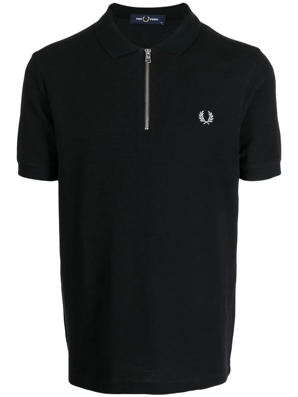 Fred Perry Poloshirt met geborduurd logo Zwart