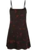 Courrèges tortoiseshell effect sleeveless mini dress - Brown
