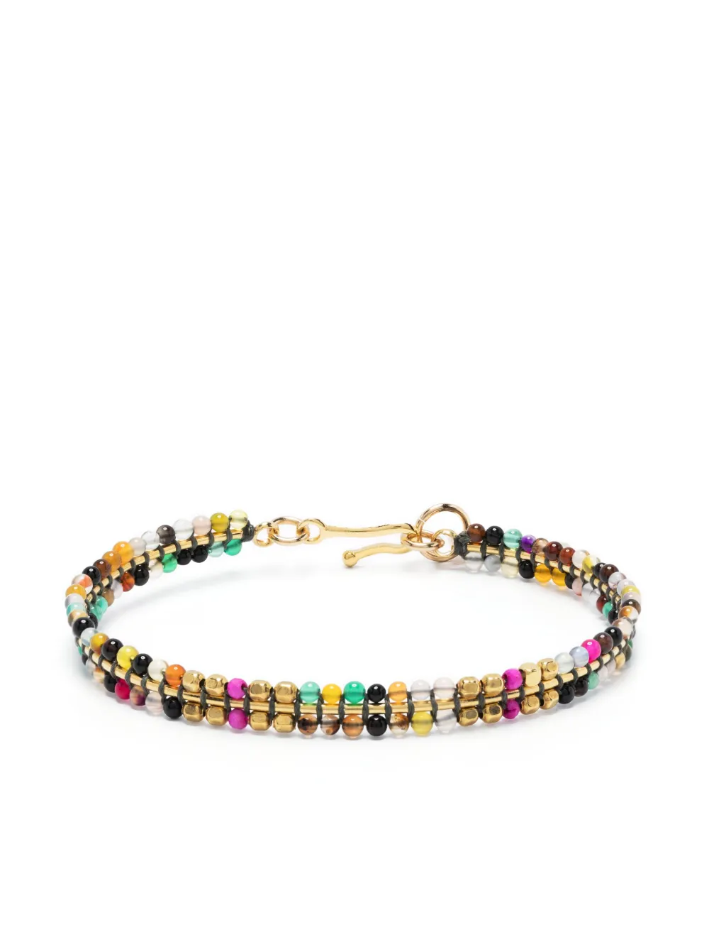 Isabel Marant Beaded Metal Bracelet In Gold