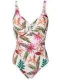 Lygia & Nanny Adriana floral-print swimsuit - White