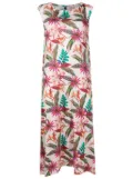Lygia & Nanny Tie botanical-print midi dress - Multicolour