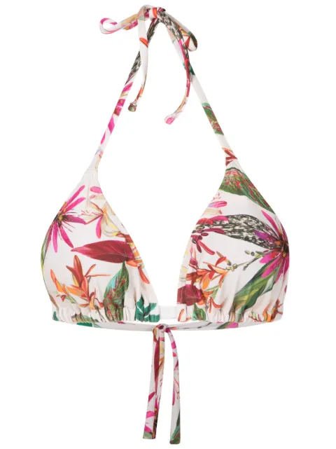 Lygia & Nanny top de bikini con estampado floral