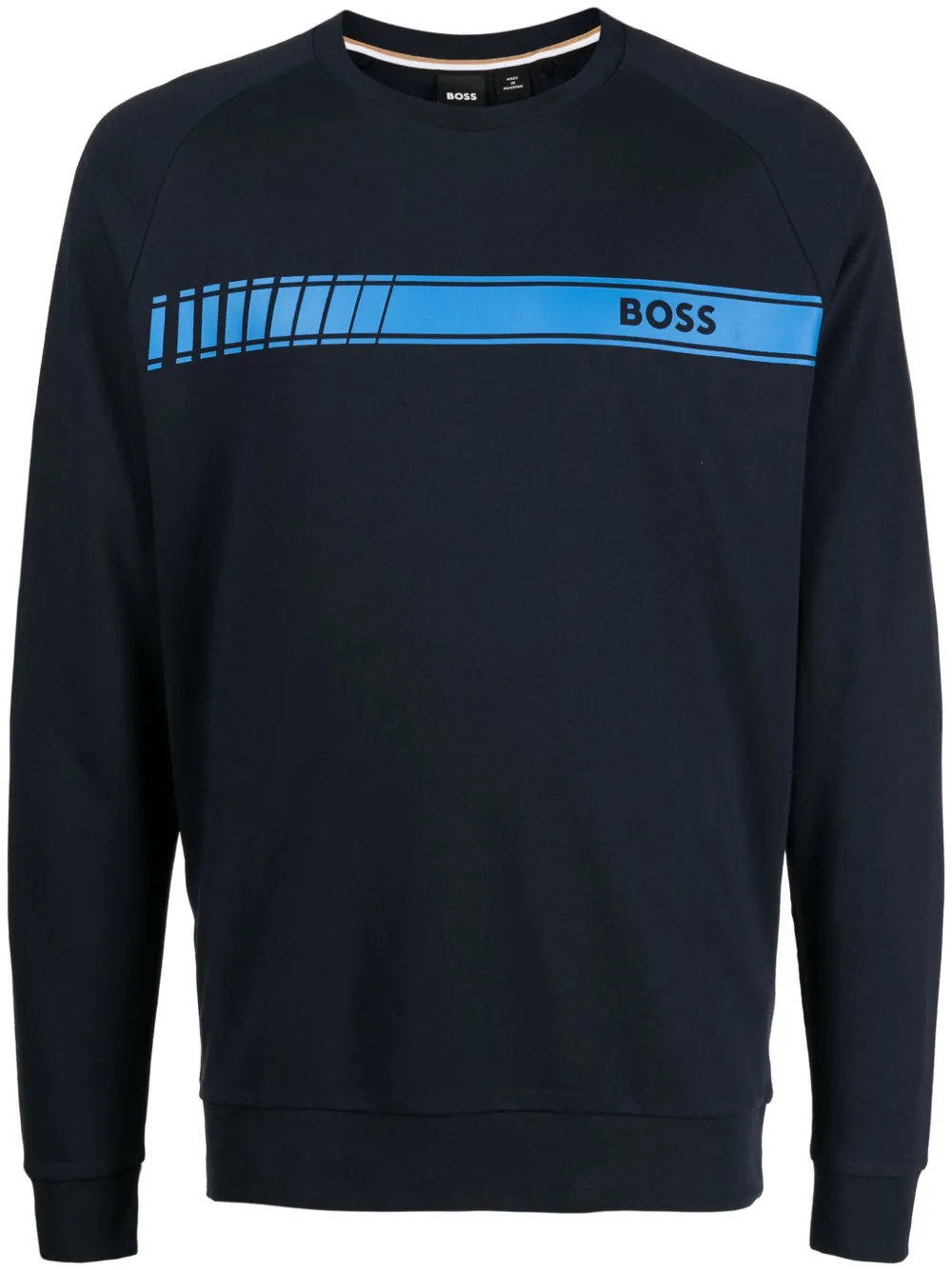 BOSS Authentic logo-print cotton sweatshirt | Blue | Image 1