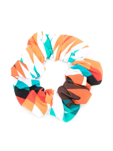 Lygia & Nanny Lola geometric-print hair scrunchie