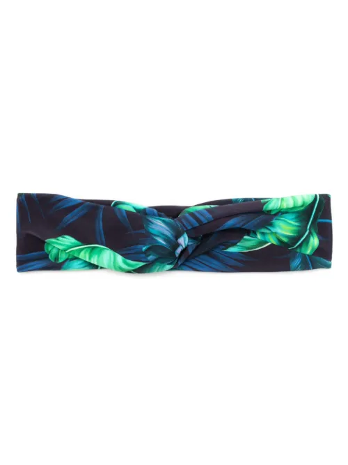 Bandeau torsadé Bethania à motif végétal - Lygia & Nanny - Modalova