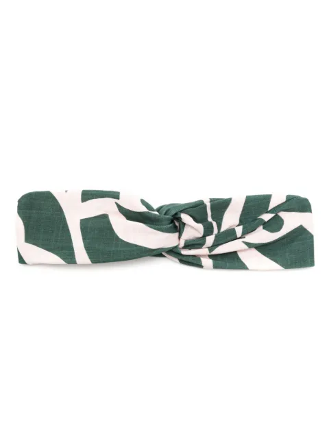 Lygia & Nanny Bethania graphic-print twisted head band