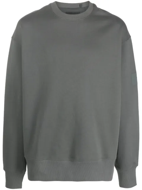 Y-3 logo-print organic-cotton sweatshirt