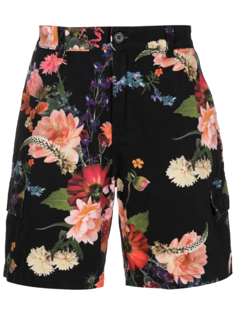 Osklen Bermuda cargo com estampa floral