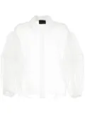 Cynthia Rowley sheer organza shirt - White