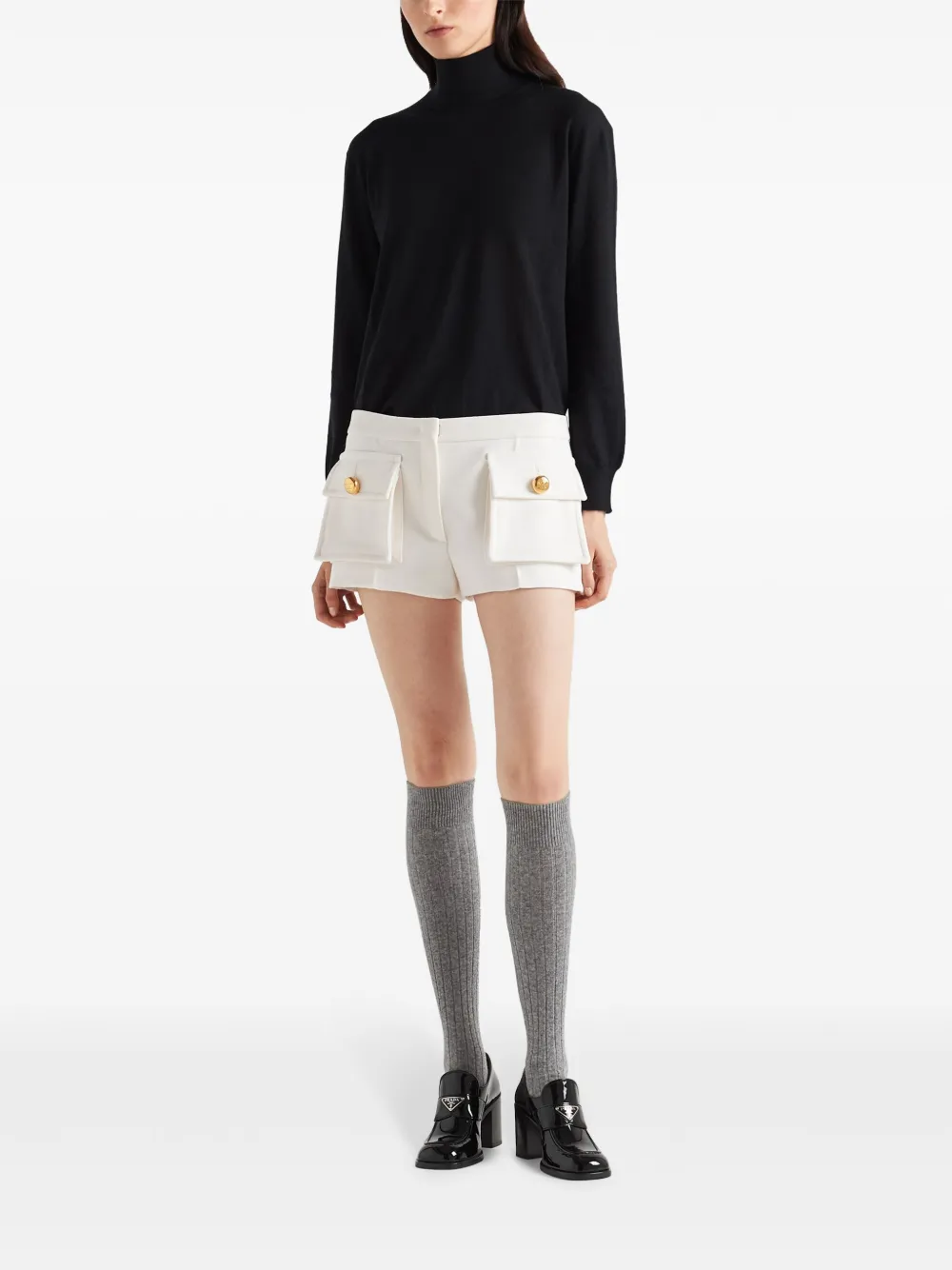 Prada roll-neck jumper - Zwart