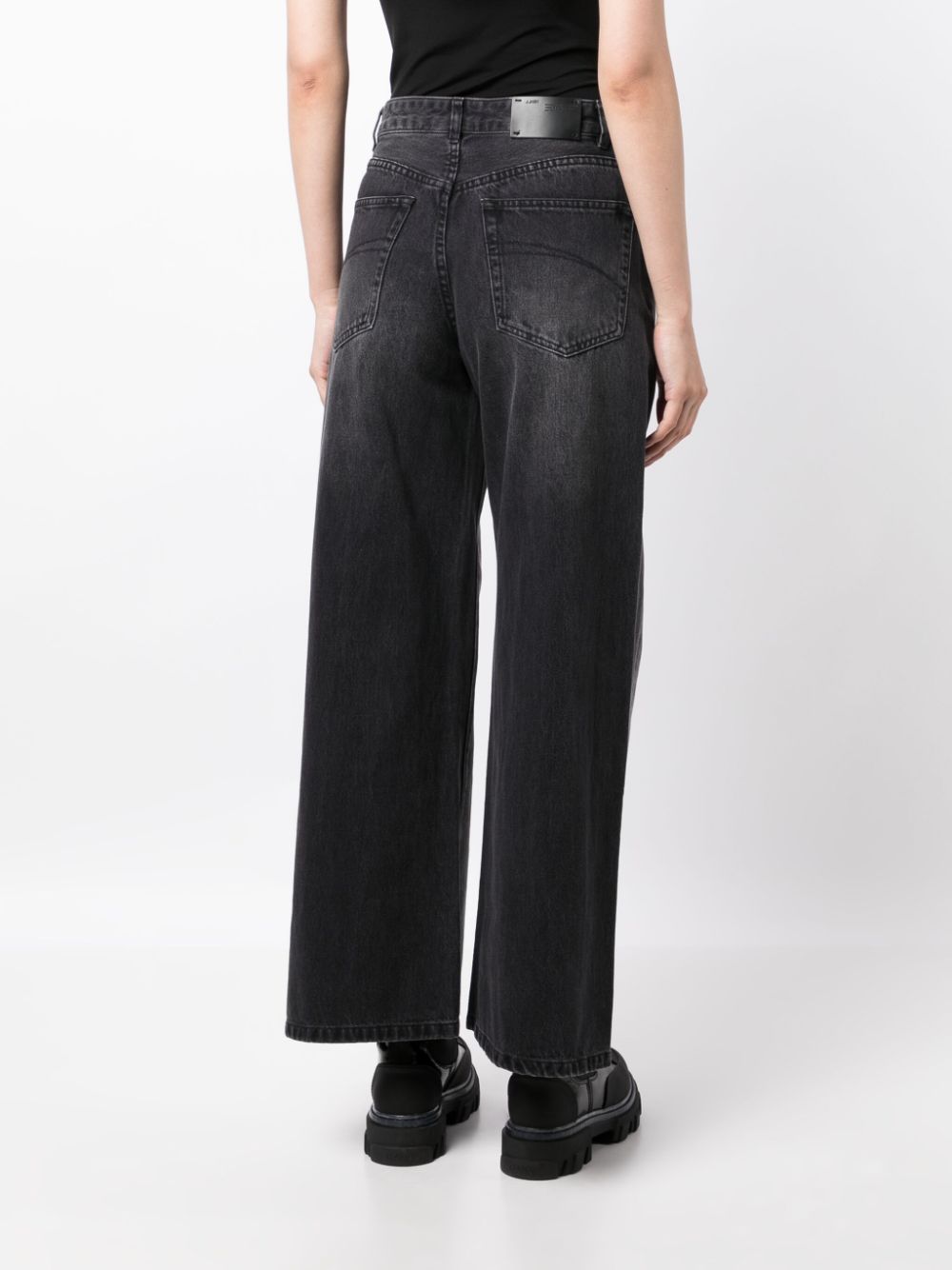 JNBY panelled wide-leg jeans Women