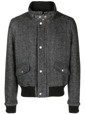 Jil Sander ウールボンバージャケット | グレー | FARFETCH JP