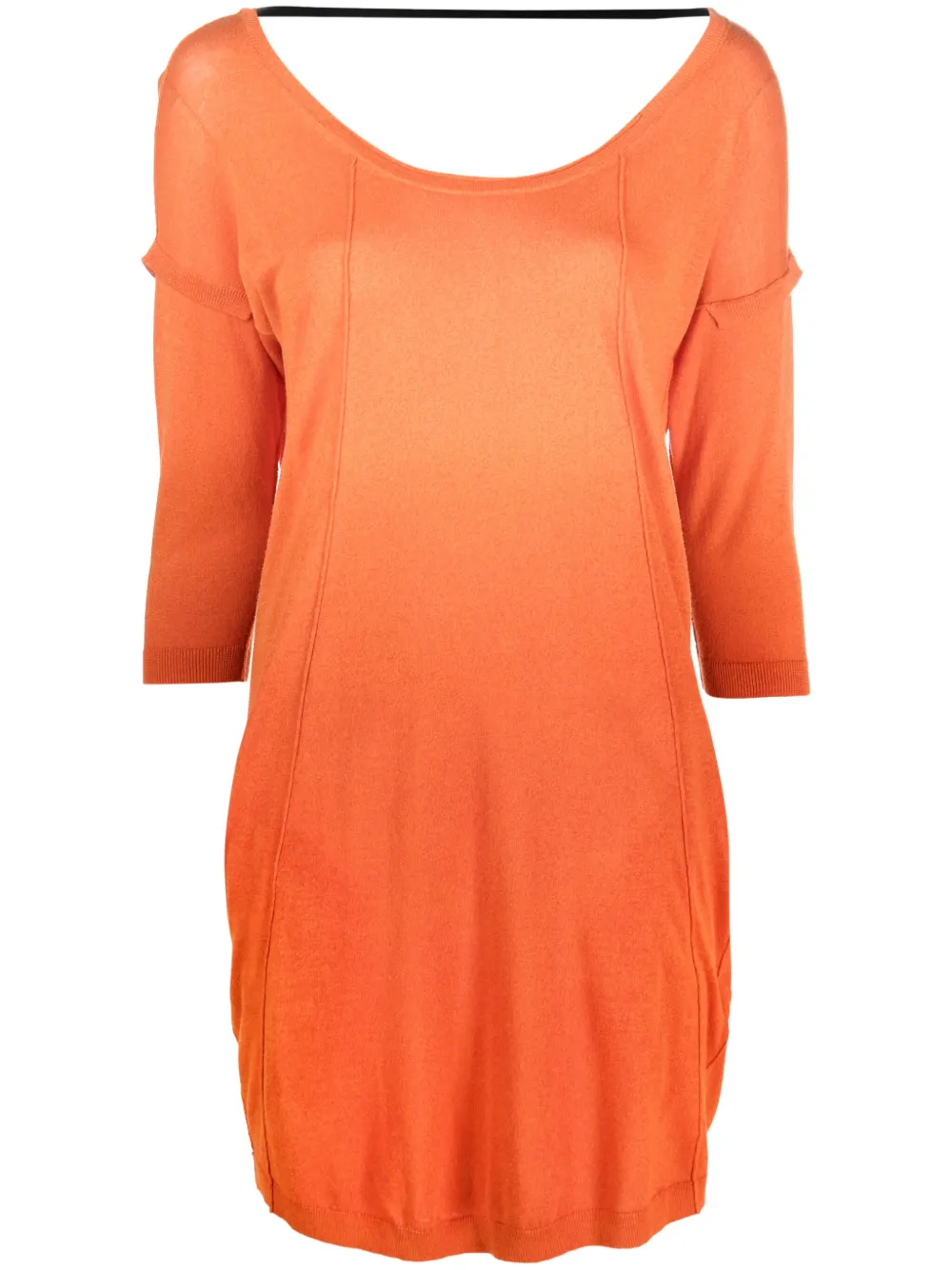 Diesel vestido con cuello redondo | naranja | Image 1