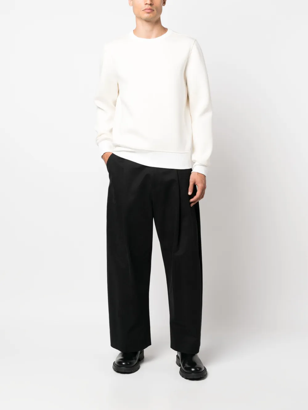 Kiton Sweater met ronde hals - Wit