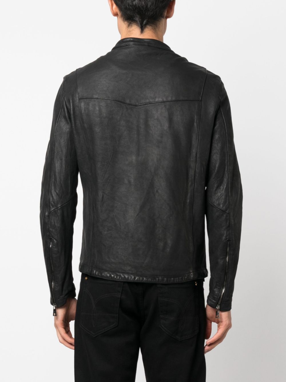 Giorgio brato mens leather on sale jacket