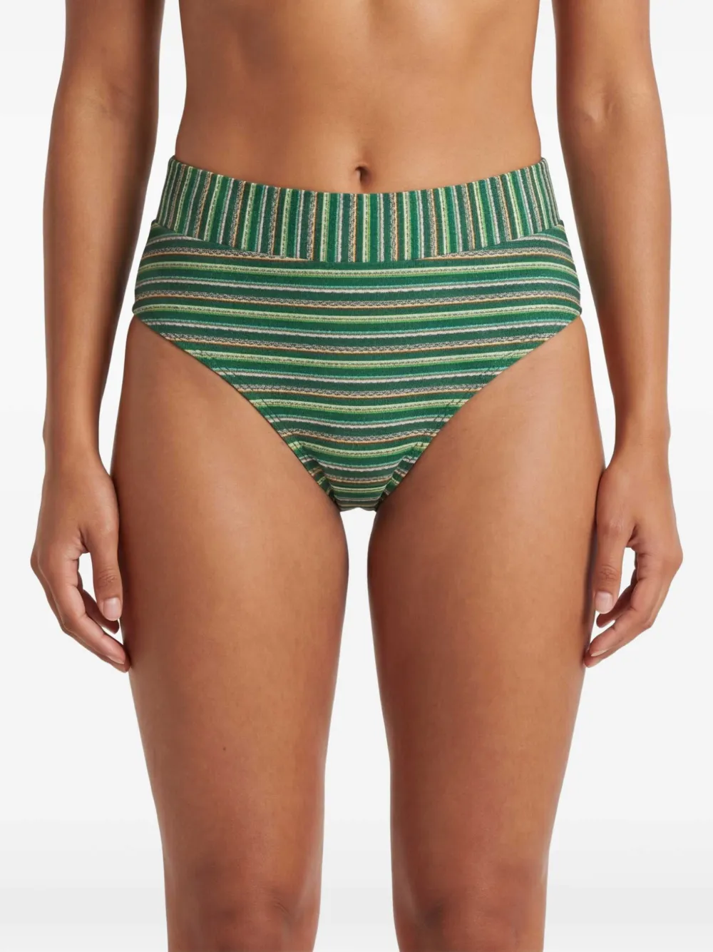 Marlies Dekkers Gestreepte bikinislip Groen
