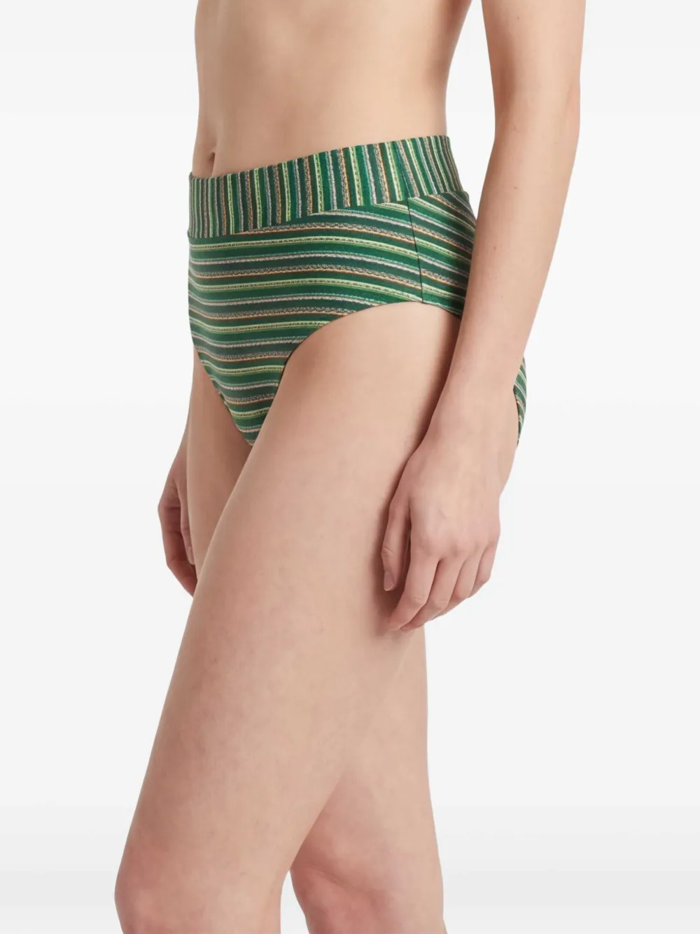 Marlies Dekkers Gestreepte bikinislip Groen