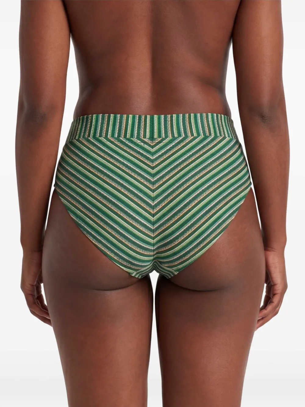 Marlies Dekkers Gestreepte bikinislip Groen
