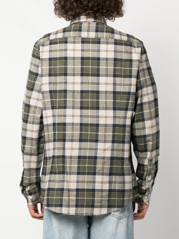 Barbour Fortrose Checkered Shirt Green FARFETCH PH