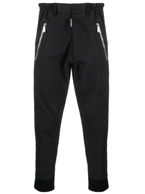 Dsquared2 Icon-print tapered-leg trousers