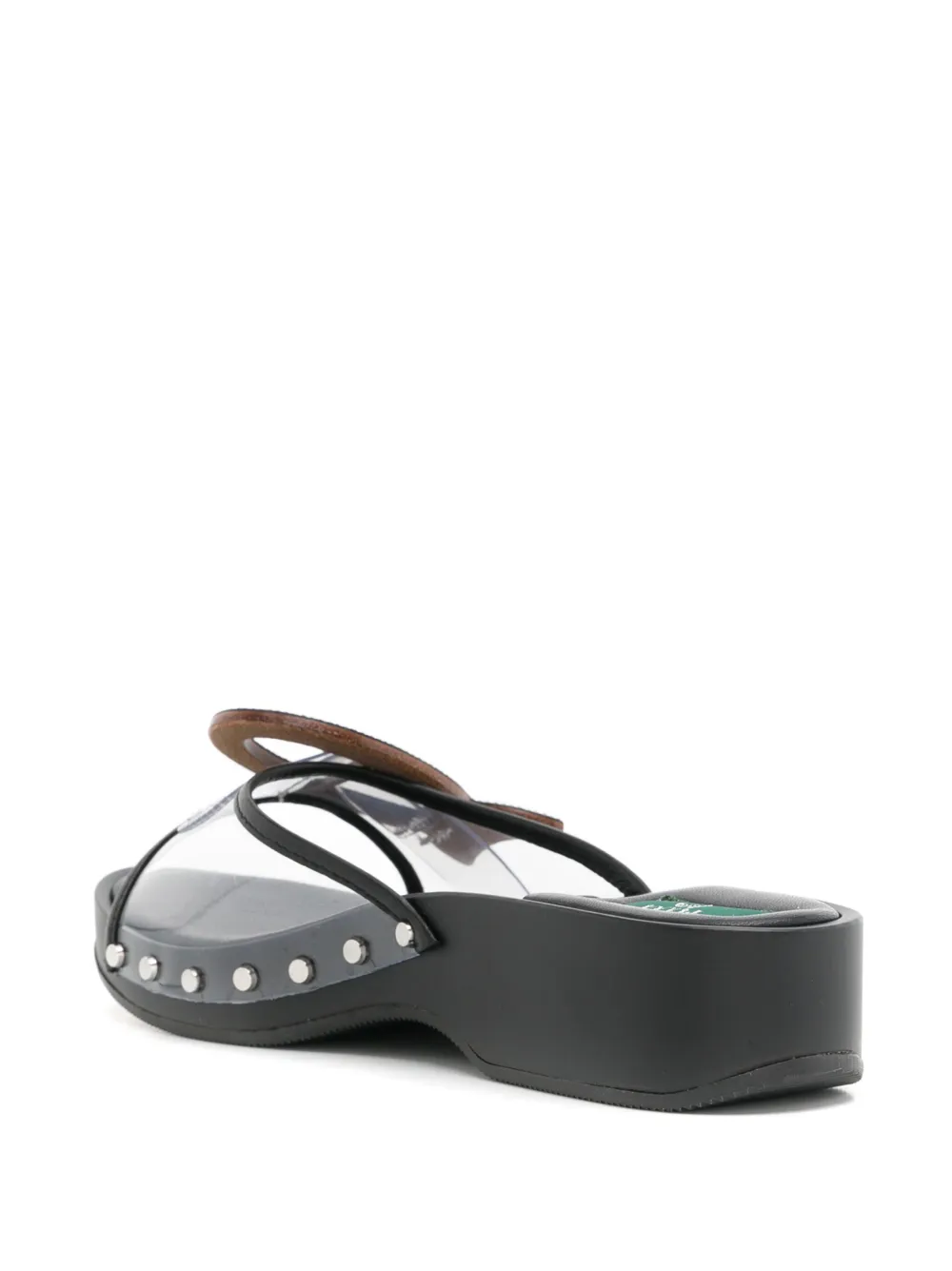 PUCCI Musa crystal-embellished clog sandals Black