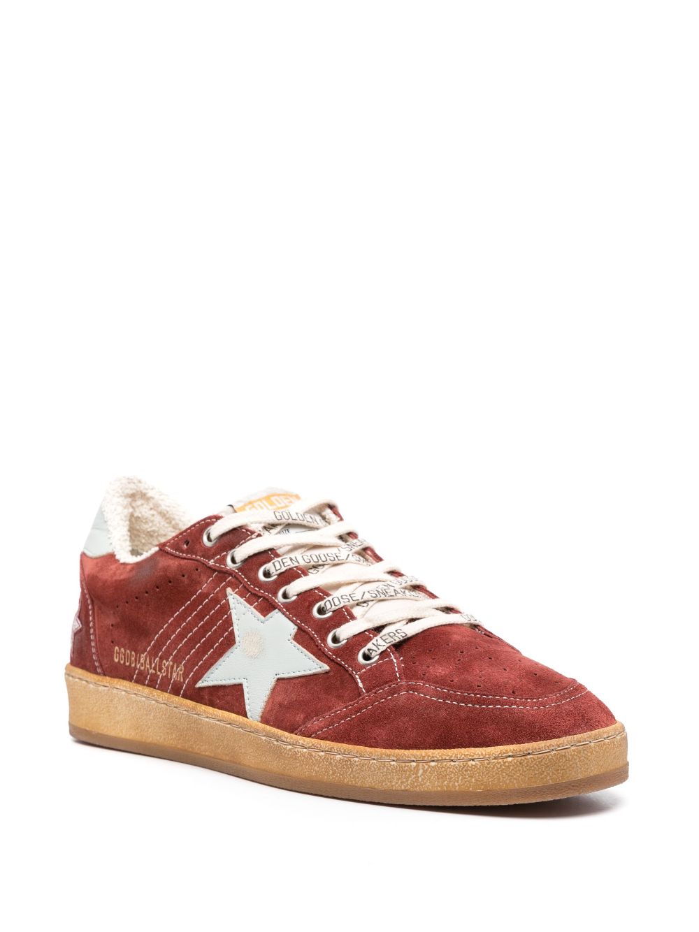 Golden Goose Ballstar sneakers met sterpatch - Rood