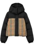 Burberry reversible Haymarket check puffer jacket - Black