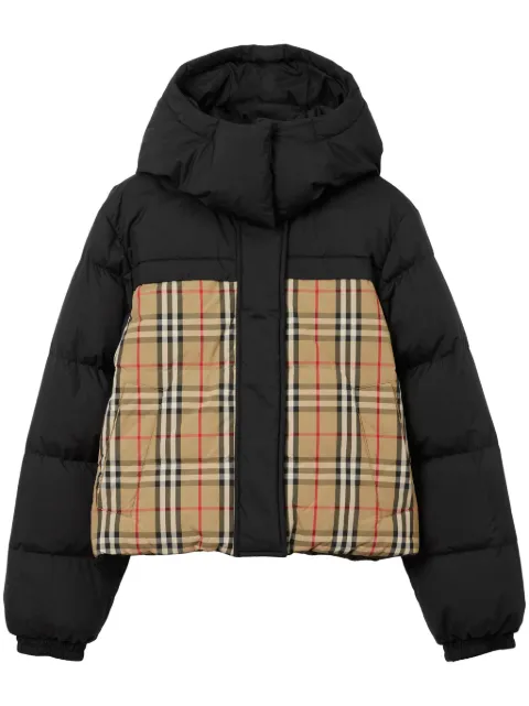 Burberry reversible Haymarket check puffer jacket
