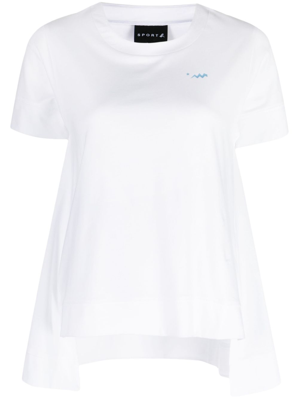 Sport B. By Agnès B. Logo-print High-low T-shirt In White