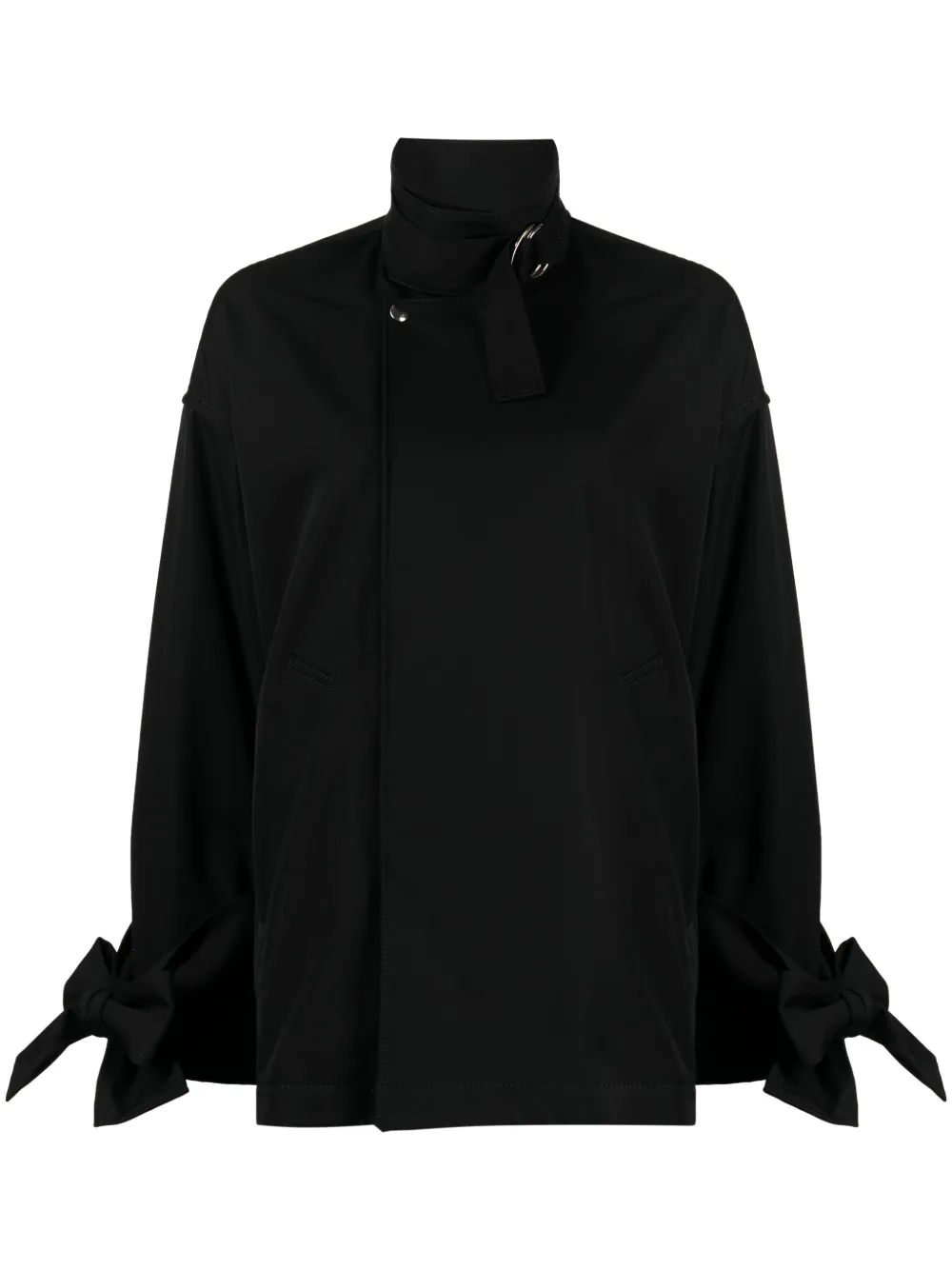 Comme Des Garçons Tao Wool-cotton Blend Jacket In Black