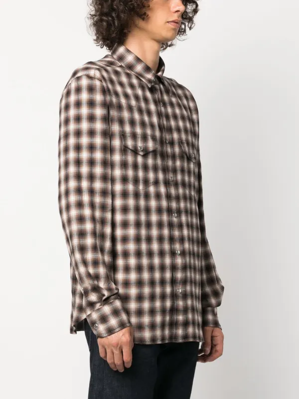 TOM FORD Camisa Com Estampa Xadrez - Farfetch