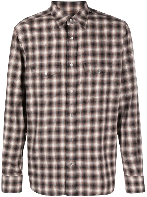 TOM FORD Camisa Com Estampa Xadrez - Farfetch