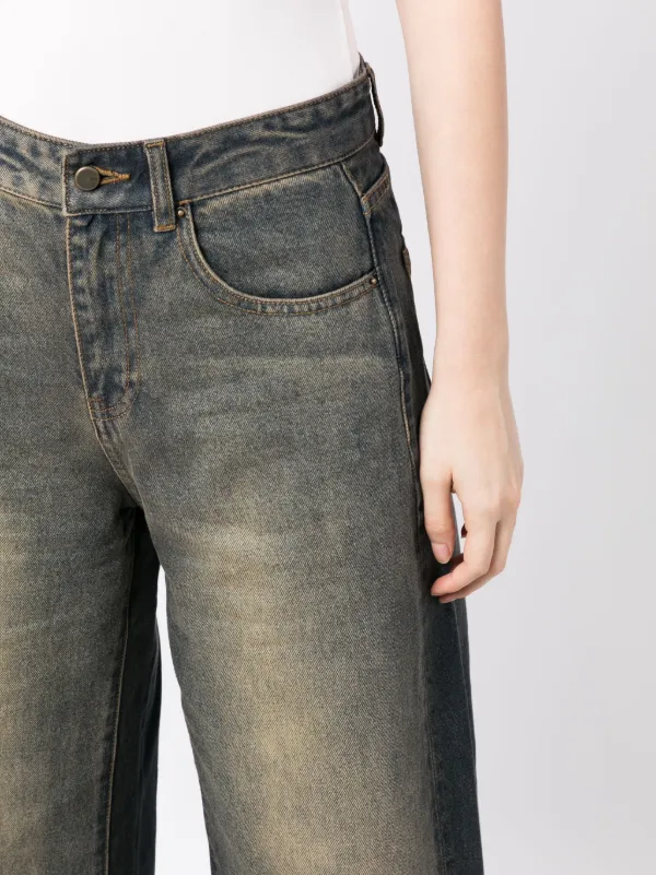 JNBY Jeans Anchos Con Efecto Degradado Azul FARFETCH AR