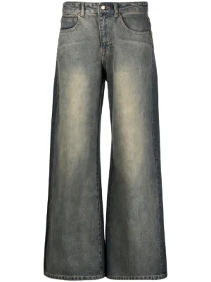 Acne Studios ワイドジーンズ | ブルー | FARFETCH JP