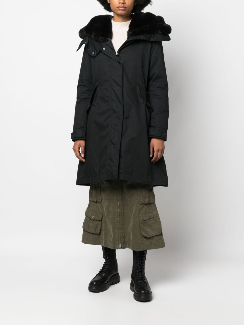 Woolrich Jack met capuchon - Zwart