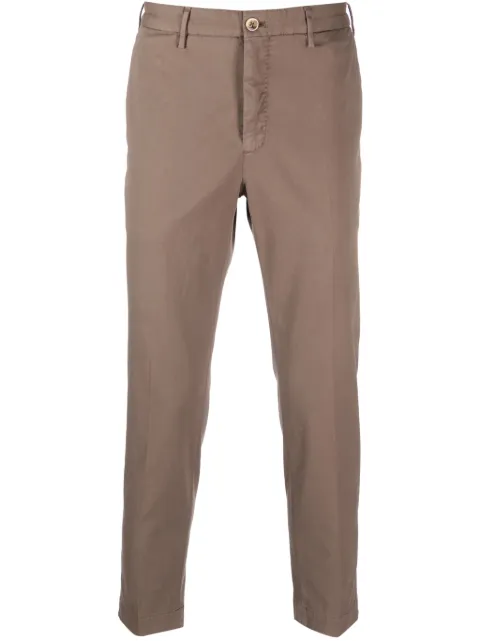 Incotex pantalones rectos con tiro bajo