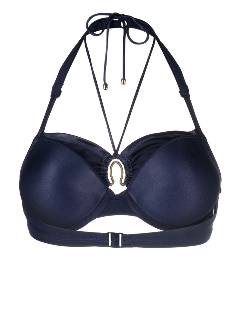 Shop Marlies Dekkers Padded Push-up Bikini Top In Blau