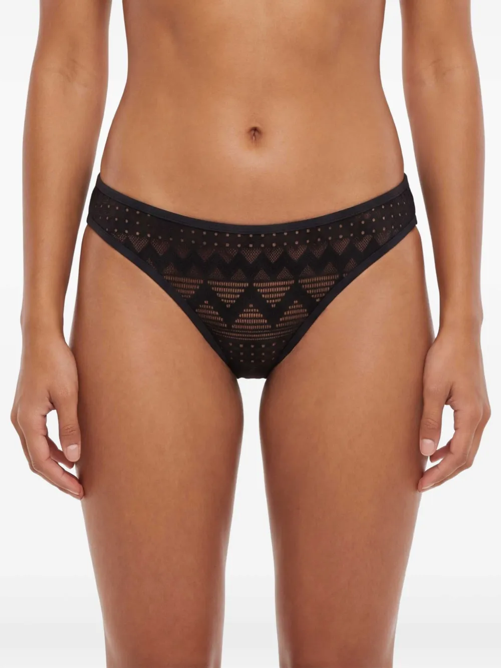 Marlies Dekkers Bikinislip met mesh Zwart