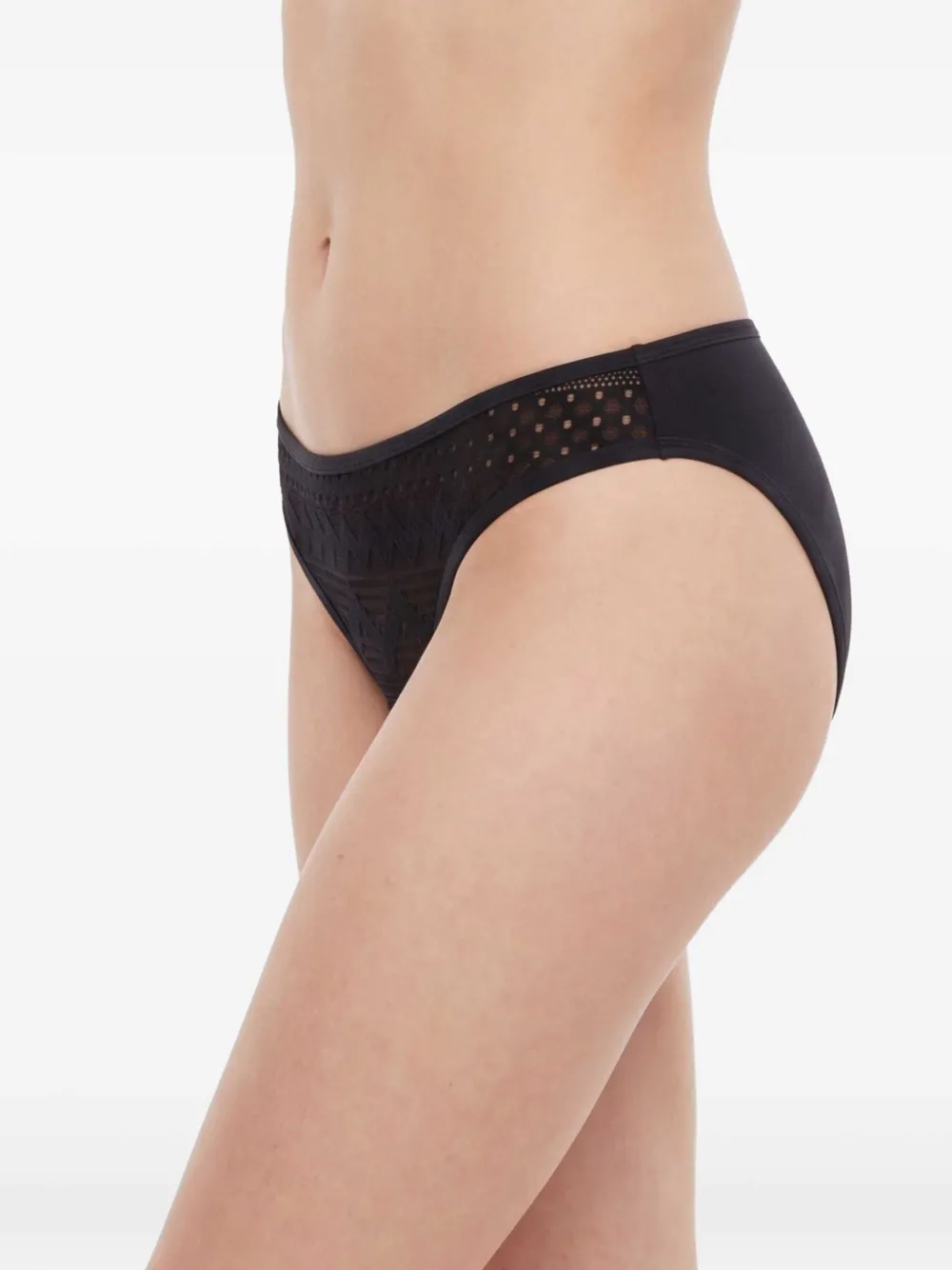 Marlies Dekkers Bikinislip met mesh Zwart