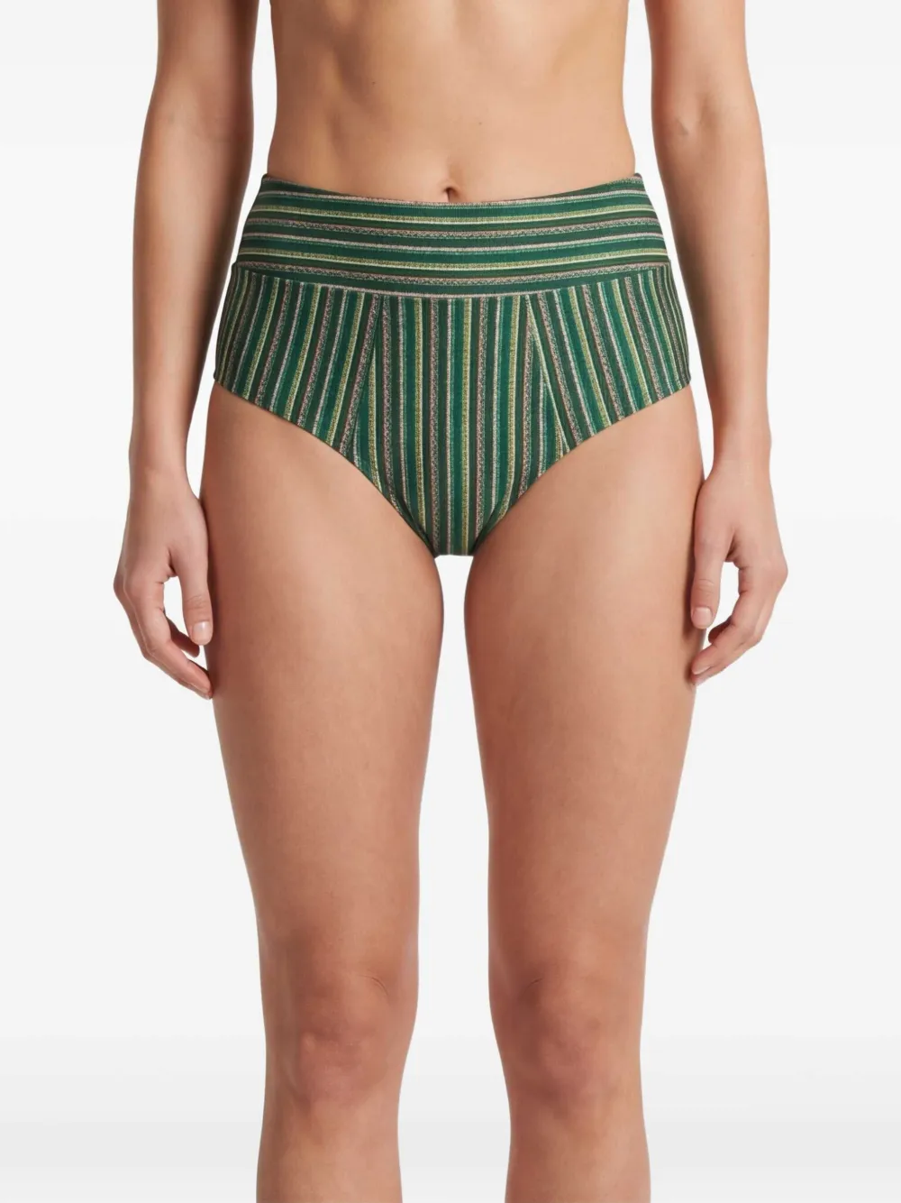 Marlies Dekkers Gestreepte bikinislip Groen