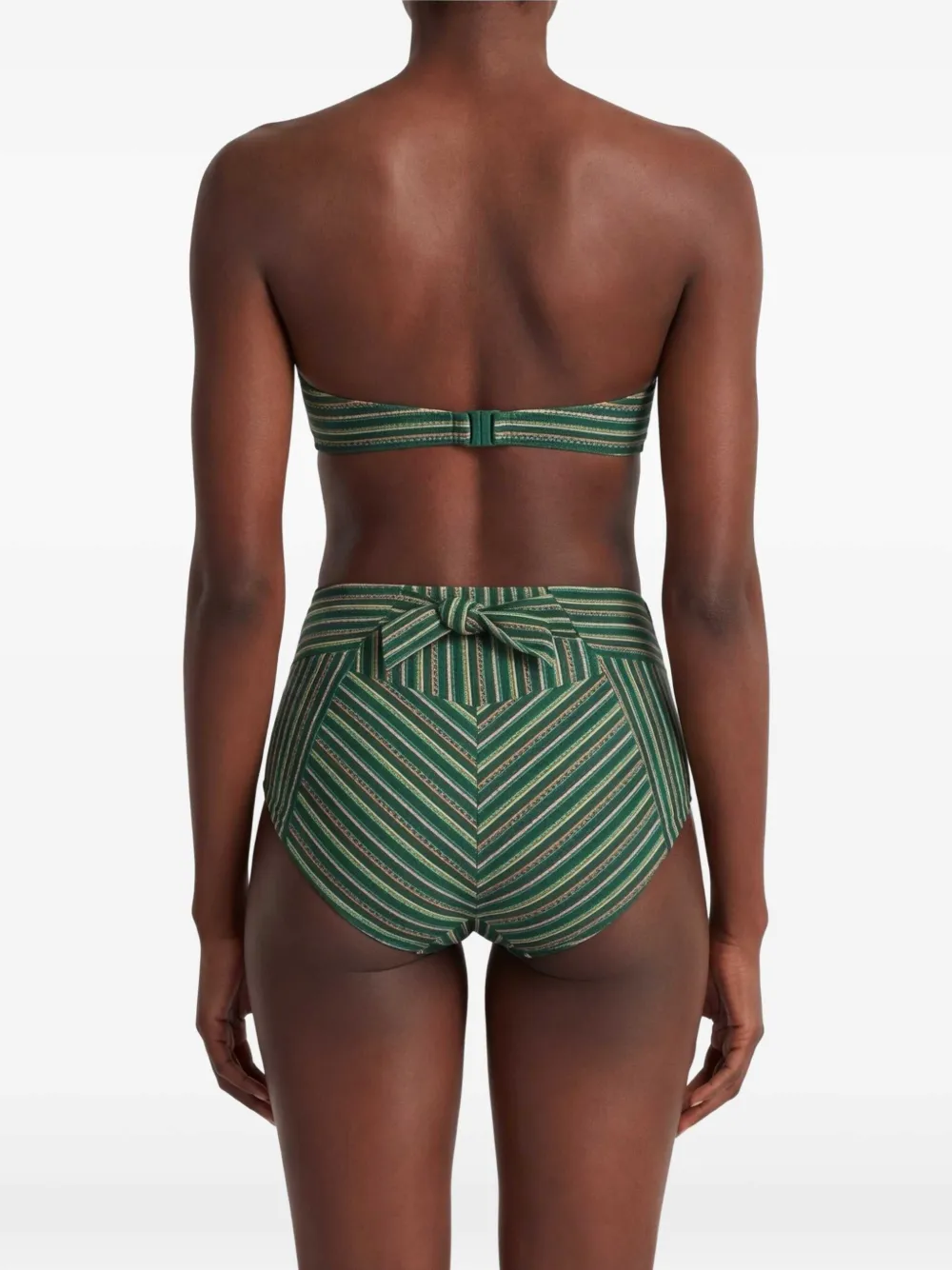 Marlies Dekkers Gestreepte bikinislip Groen