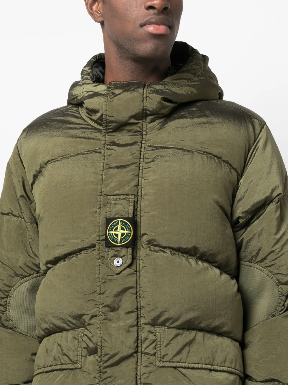 Stone Island Hooded Reversible Puffer Jacket - Farfetch