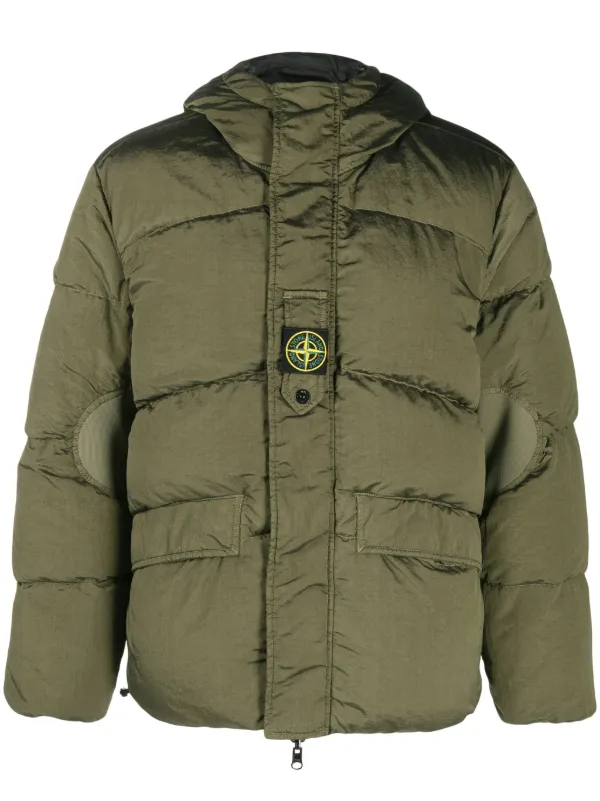 Stone Island Hooded Reversible Puffer Jacket - Farfetch