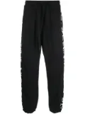 Versace Jeans Couture stripe-detail drawstring track pants - Black
