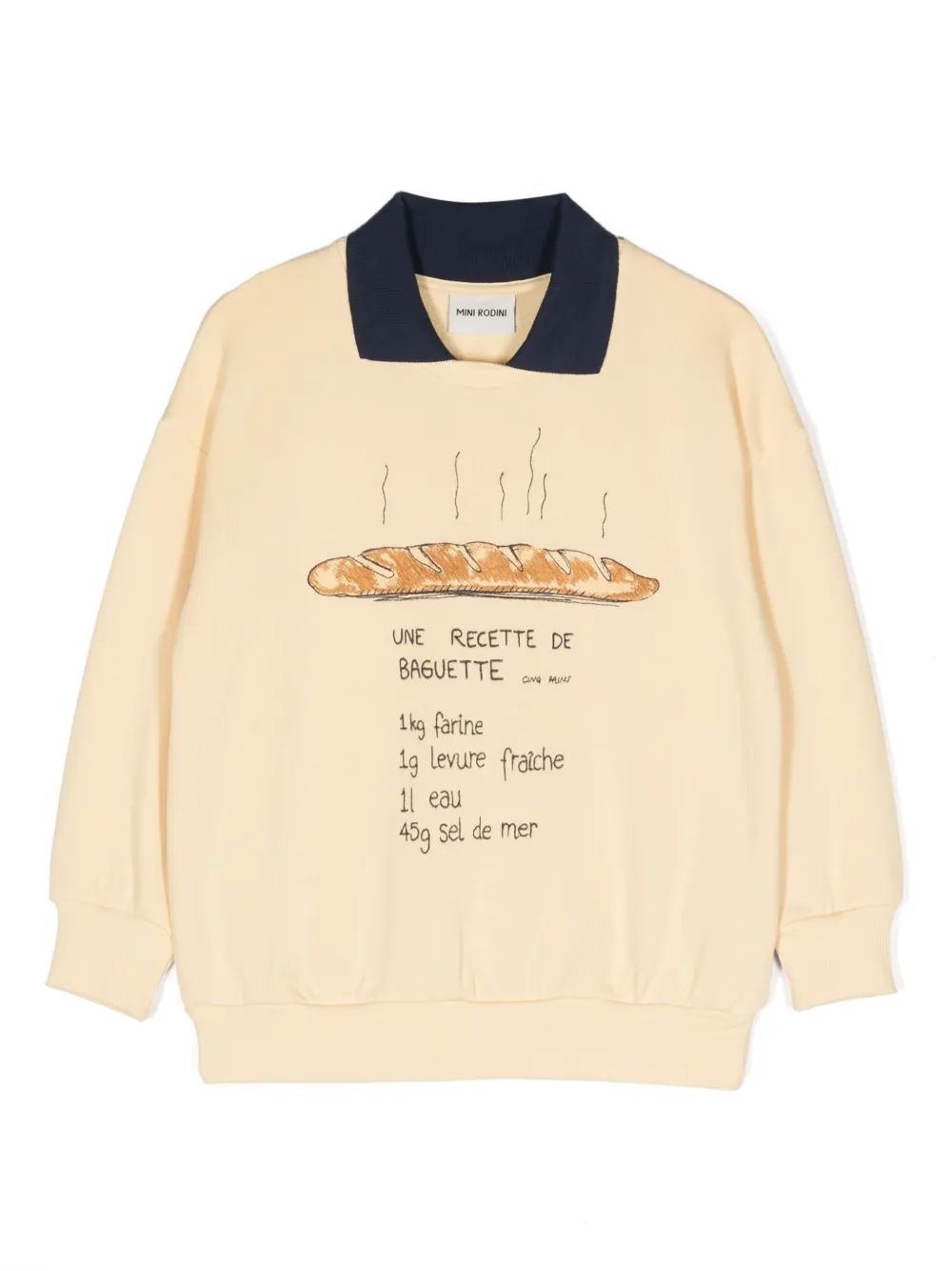Mini Rodini illustration-print organic cotton sweatshirt | Yellow | Image 1
