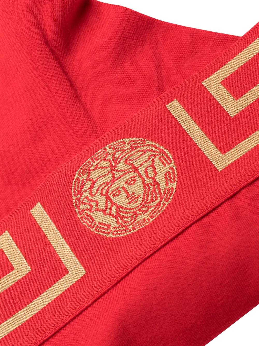  Versace Greca Border Briefs - Red 